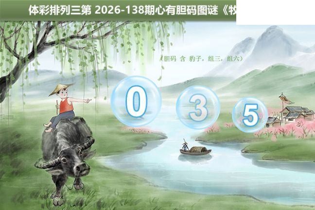 2026138期排列三 牧童指号胆码图