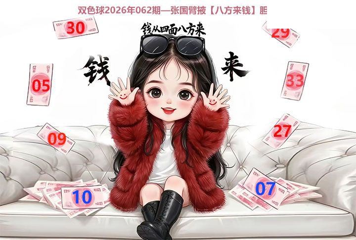 双色球2026年图迷062期 张国臂掖 八方来钱
