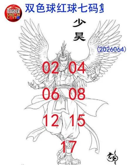双色球2026年图迷064期 少昊七码复式图