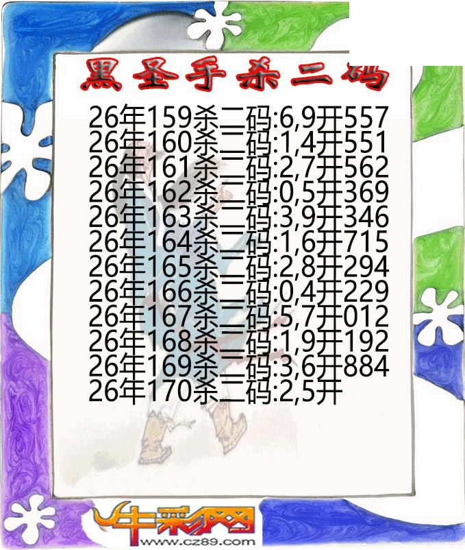 黑圣手杀二码170期体彩P3图谜
