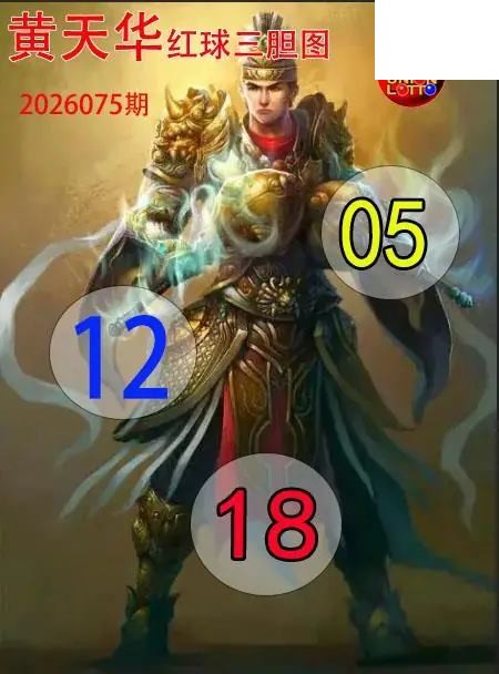 双色球2026年图迷075期 红球三胆图