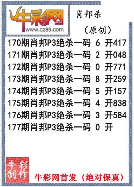 肖邦杀码2026年177期P3图谜（原创）