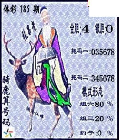 26年体彩P3185期 茶城沧江图谜
